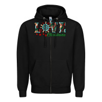 Black christmas love windmill Zipper Hoodie - RanaPortraitStore
