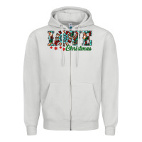 Dove Grey christmas love windmill Zipper Hoodie - RanaPortraitStore