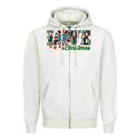 Oatmeal Heather christmas love windmill Zipper Hoodie - RanaPortraitStore