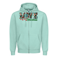 Seafoam christmas love windmill Zipper Hoodie - RanaPortraitStore