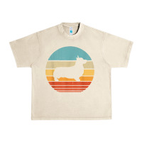 Sandshell corgi retro vintage 60s 70s sunset dog lovers men women t shirt Urban Heavy Tee - linhVisuals