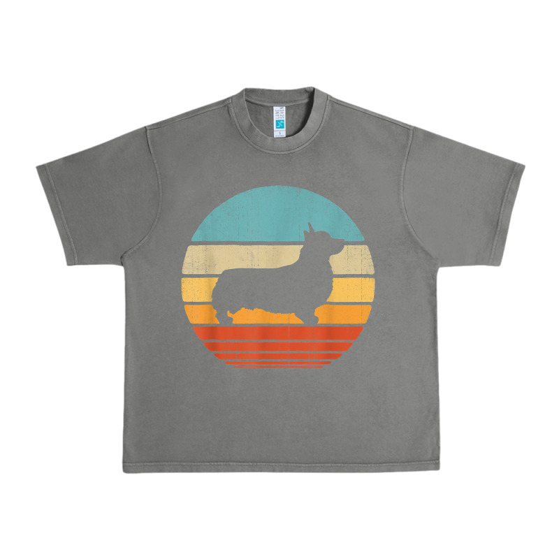 Corgi Retro Vintage 60s 70s Sunset Dog Lovers Men Women T Shirt Urban Heavy Tee by linhVisuals | Teevron