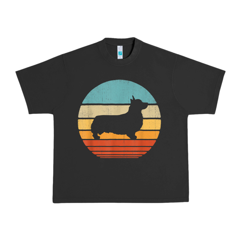 Corgi Retro Vintage 60s 70s Sunset Dog Lovers Men Women T Shirt Urban Heavy Tee by linhVisuals | Teevron