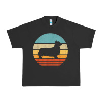 Pigment Black corgi retro vintage 60s 70s sunset dog lovers men women t shirt Urban Heavy Tee - linhVisuals