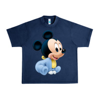 Navy baby micke  mouse Urban Heavy Tee - linhVisuals