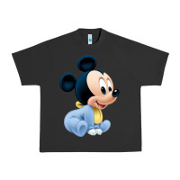 Pigment Black baby micke  mouse Urban Heavy Tee - linhVisuals