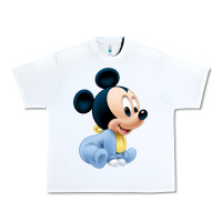 White baby micke  mouse Urban Heavy Tee - linhVisuals
