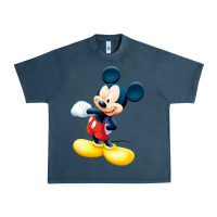 Midnight Navy micke mouse Urban Heavy Tee - linhVisuals