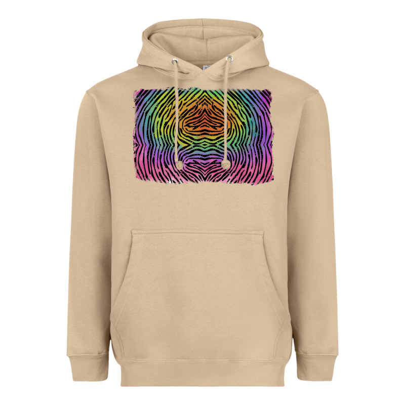Colorful Zebra Background Heavyweight Hoodie by RanaPortraitStore | Teevron