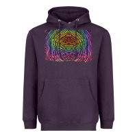 Plum colorful zebra background Heavyweight Hoodie - RanaPortraitStore