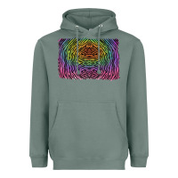 Sage colorful zebra background Heavyweight Hoodie - RanaPortraitStore