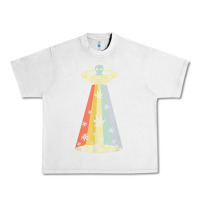 Lunar Rock vintage alien weed pot leaf ufo abduction marijuana cannabis t shirt Urban Heavy Tee - linhVisuals