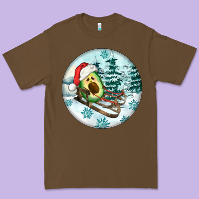 Slide Avocado Premium Tee Designed By Fadigitalartstudio