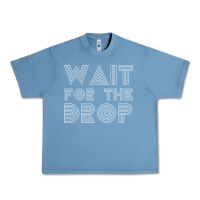 Pebble Blue retro edm wait for the drop house dj trance wash t shirt Urban Heavy Tee - linhVisuals