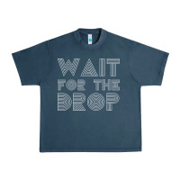 Midnight Navy retro edm wait for the drop house dj trance wash t shirt Urban Heavy Tee - linhVisuals
