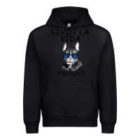 Black Livin' la vida Frenchie Urban Hoodie - Bettercallsaul