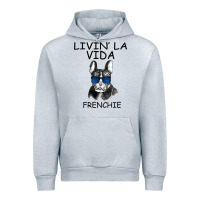 Heather Grey Livin' la vida Frenchie Urban Hoodie - Bettercallsaul