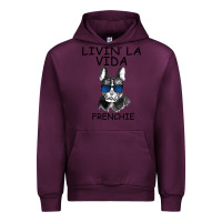 Mauve Wine Livin' la vida Frenchie Urban Hoodie - Bettercallsaul
