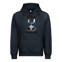 Navy Livin' la vida Frenchie Urban Hoodie - Bettercallsaul