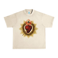 Sandshell sacred heart of jesus catholic devotion t shirt Urban Heavy Tee - linhVisuals