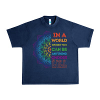 Navy kindeness In A World Where You Can Be Anything Choose Kind Kindness Urban Heavy Tee - linhVisuals