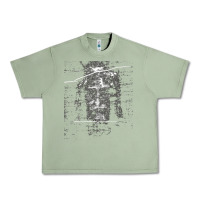 Oil Green the shroud of turin holy face of jesus t shirt Urban Heavy Tee - linhVisuals