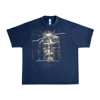 Navy the shroud of turin holy face of jesus t shirt Urban Heavy Tee - linhVisuals