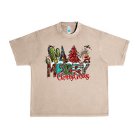 French Oak Merry Christmas Urban Heavy Tee - CowhideDigitalArt