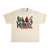 Sandshell Merry Christmas Urban Heavy Tee - CowhideDigitalArt