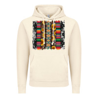 Vintage Artic cowhıde aztec serape wıth leopard and sunflowers brushstroke Vintage Hoodie - Artiststas