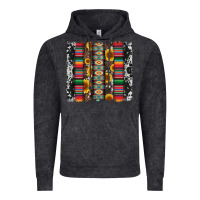 Vintage Black cowhıde aztec serape wıth leopard and sunflowers brushstroke Vintage Hoodie - Artiststas
