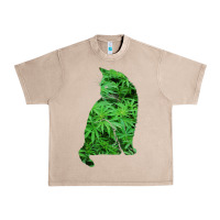 French Oak funny cannabis & cat lover marijuana weed smoker art t shirt Urban Heavy Tee - linhVisuals