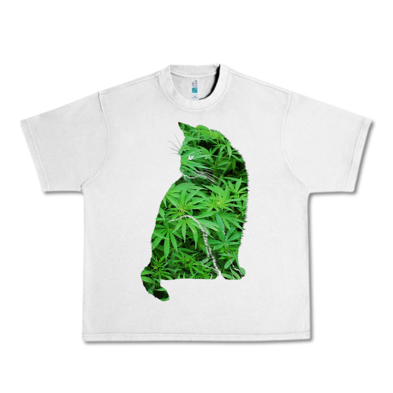 Funny Cannabis & Cat Lover Marijuana Weed Smoker Art T Shirt Urban Heavy Tee by linhVisuals | Teevron