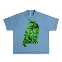 Pebble Blue funny cannabis & cat lover marijuana weed smoker art t shirt Urban Heavy Tee - linhVisuals