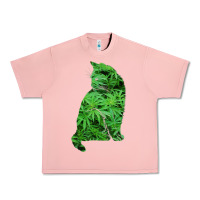 Salmon funny cannabis & cat lover marijuana weed smoker art t shirt Urban Heavy Tee - linhVisuals