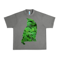 Tornado funny cannabis & cat lover marijuana weed smoker art t shirt Urban Heavy Tee - linhVisuals