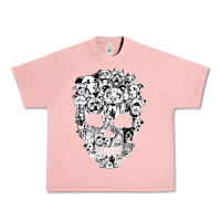 Salmon funny pitbull skull dog skeleton halloween t shirt Urban Heavy Tee - linhVisuals