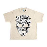 Sandshell funny pitbull skull dog skeleton halloween t shirt Urban Heavy Tee - linhVisuals