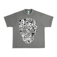 Tornado funny pitbull skull dog skeleton halloween t shirt Urban Heavy Tee - linhVisuals