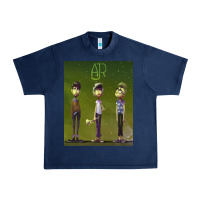 Navy ajr green Urban Heavy Tee - linhVisuals