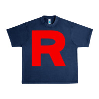 Navy team rocket Urban Heavy Tee - linhVisuals
