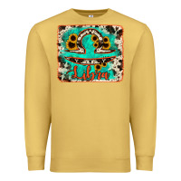 Antique Gold libra turquoise cowhide Premium Sweatshirt - RanaPortraitStore