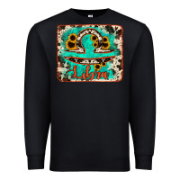Black libra turquoise cowhide Premium Sweatshirt - RanaPortraitStore