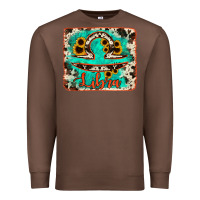 Chestnut libra turquoise cowhide Premium Sweatshirt - RanaPortraitStore