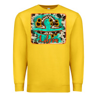 Lemon libra turquoise cowhide Premium Sweatshirt - RanaPortraitStore