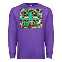 Purple libra turquoise cowhide Premium Sweatshirt - RanaPortraitStore