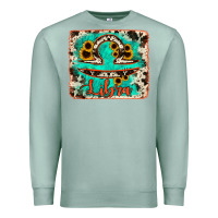 Seafoam libra turquoise cowhide Premium Sweatshirt - RanaPortraitStore