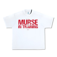 White funny male nurse murse in training t shirt Urban Heavy Tee - linhVisuals