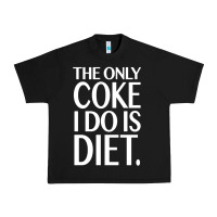 Black the only coke i do is diet Urban Heavy Tee - linhVisuals