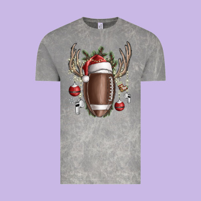 Christmas Football Vintage Tee Designed By Sublimationcraftshop